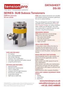 DS-30 SUB Subsea Tensioners
