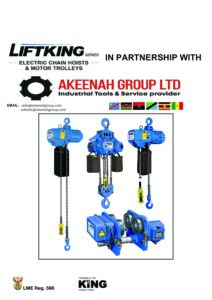 LIFTKING ELECTRIC HOIST AND TROLLEYS